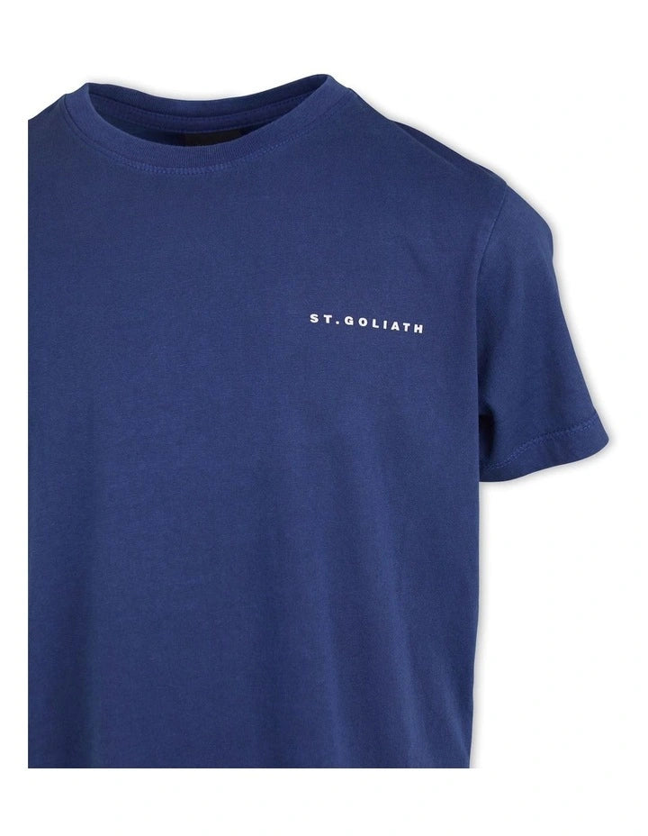 St. Goliath Logo Tee .02 Blue Boys 8