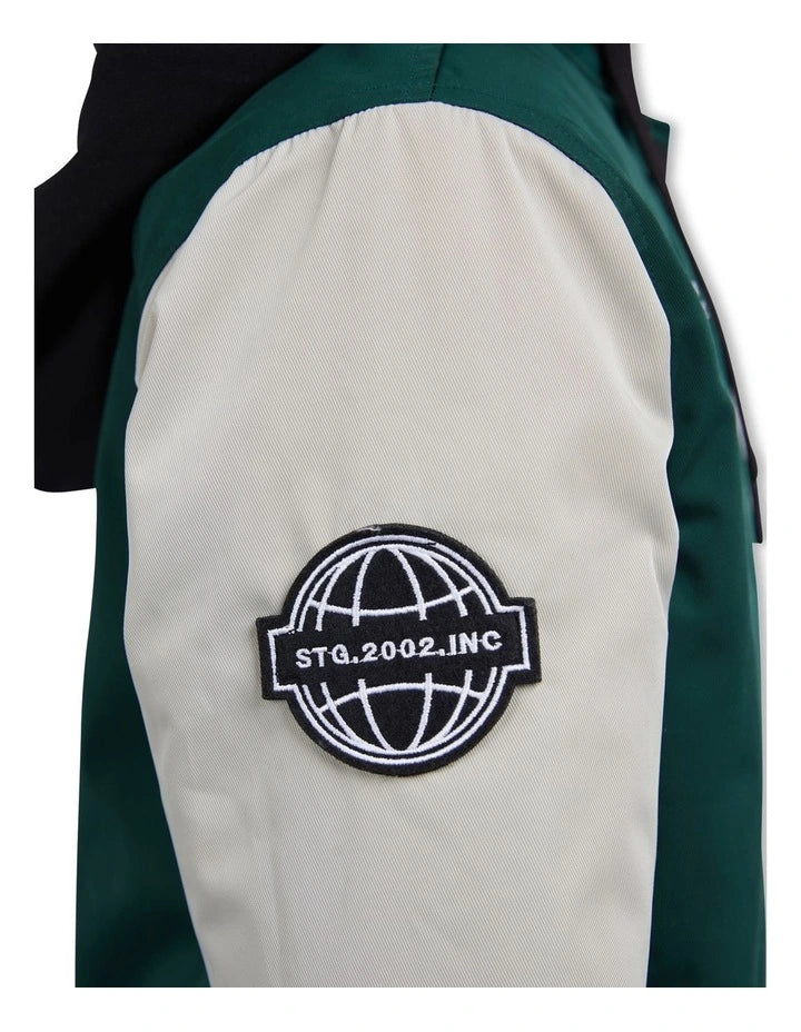 St. Goliath Varsity Bomber Washed Green Boys 3