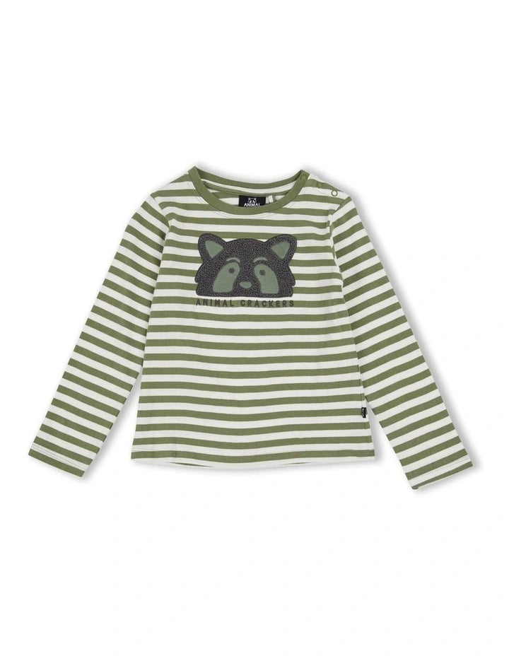Animal Crackers Binding L/S Tee Khaki
