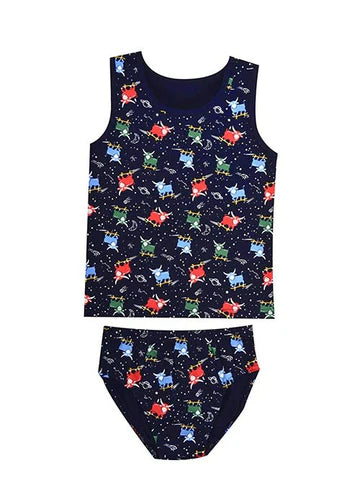 Thomas Cook Skater Bull Singlet/Underwear Navy Girls 4