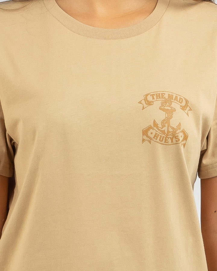 The Mad Hueys - SHIP ANCHOR- WOMENS SS TEE - Size S