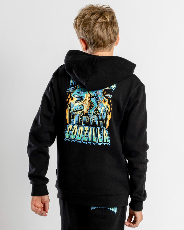 THE MAD HUEYS- GODZILLA HOODIE