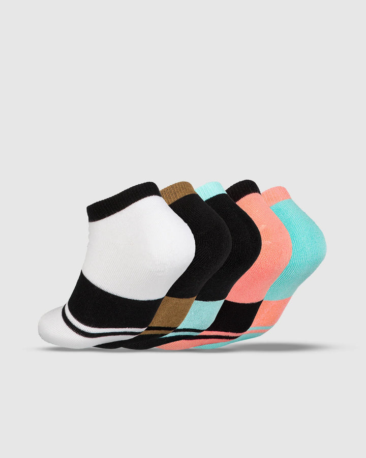 UNIT - LADIES SOCKS - INVISIBLE 5 PACK - EQUIP