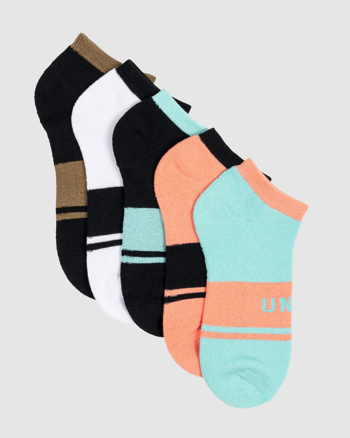 UNIT - LADIES SOCKS - INVISIBLE 5 PACK - EQUIP