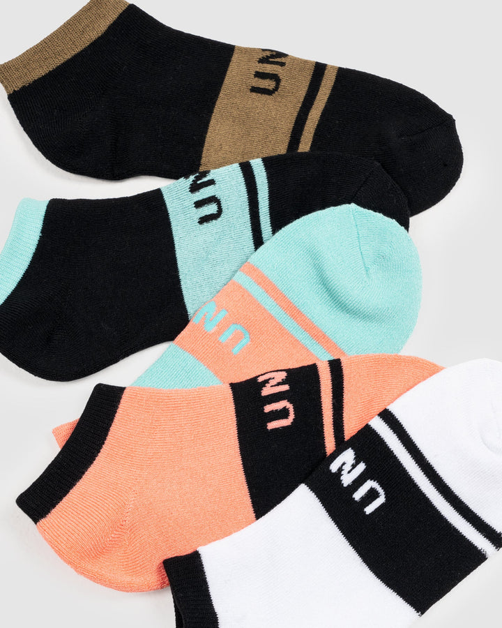 UNIT - LADIES SOCKS - INVISIBLE 5 PACK - EQUIP