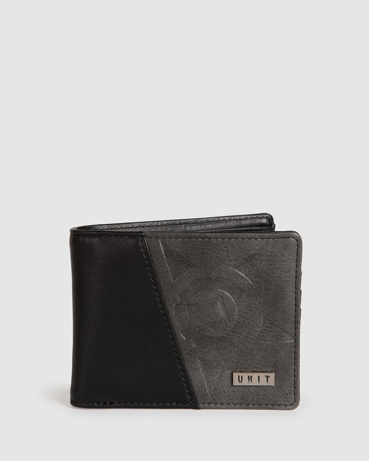 Unit Mens Wallet - Split Black