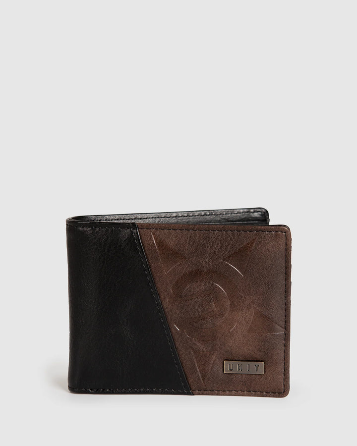 Unit Mens Wallet - Split Black