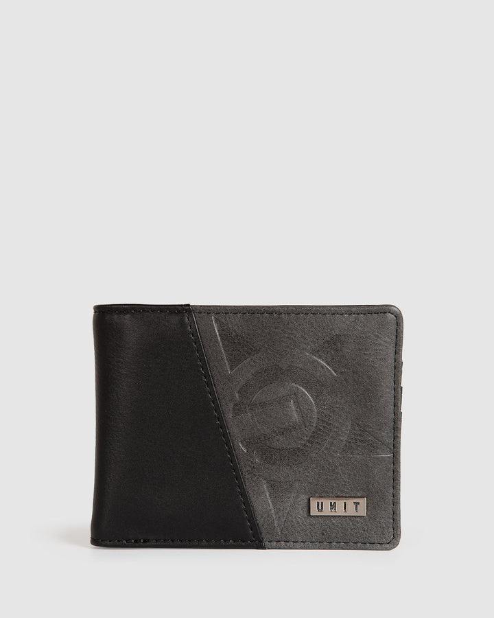 Unit Mens Wallet - Split Black