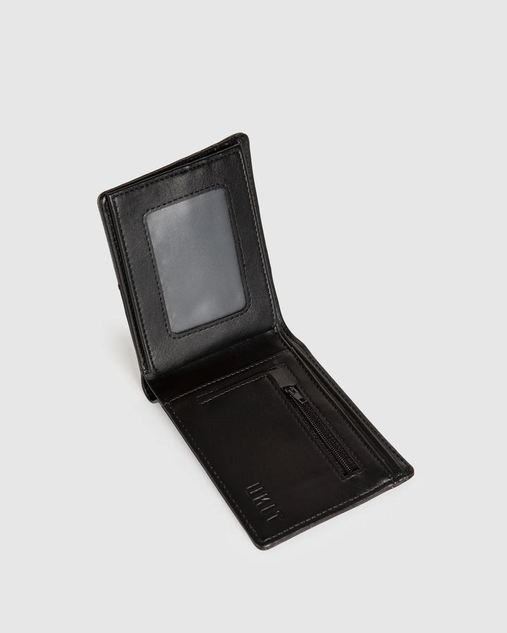Unit Mens Wallet - Split Black