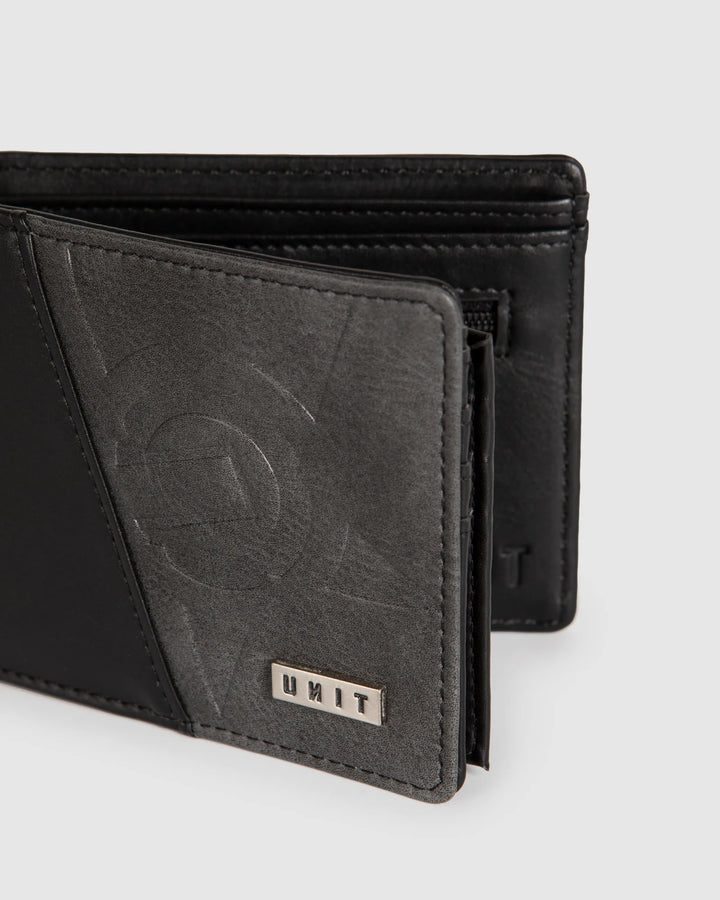 Unit Mens Wallet - Split Black