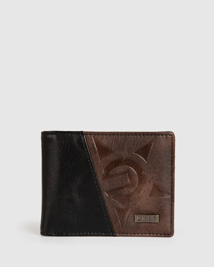 Unit Mens Wallet - Split Black