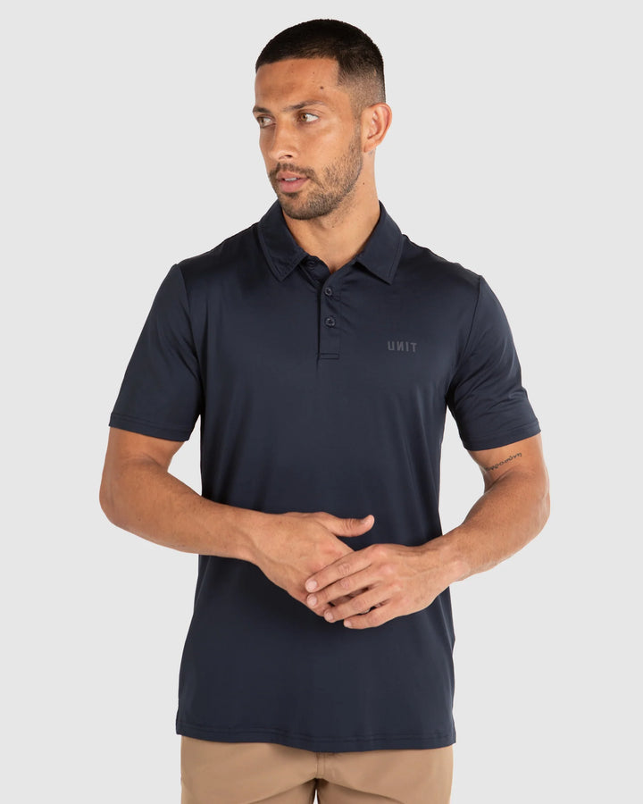 UNIT Mens Polo - Pro Flex Navy