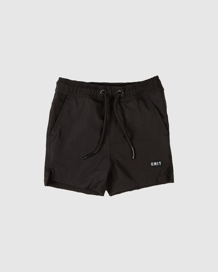 Unit Kids Shorts - Block Black Boys 0