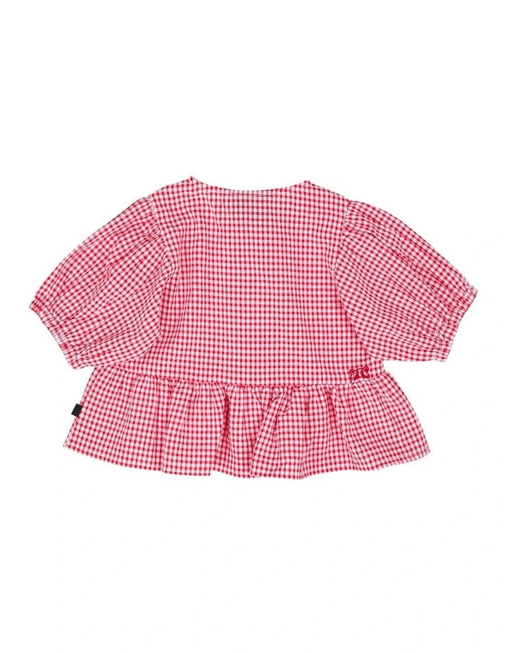 Animal Crackers Checkered Top