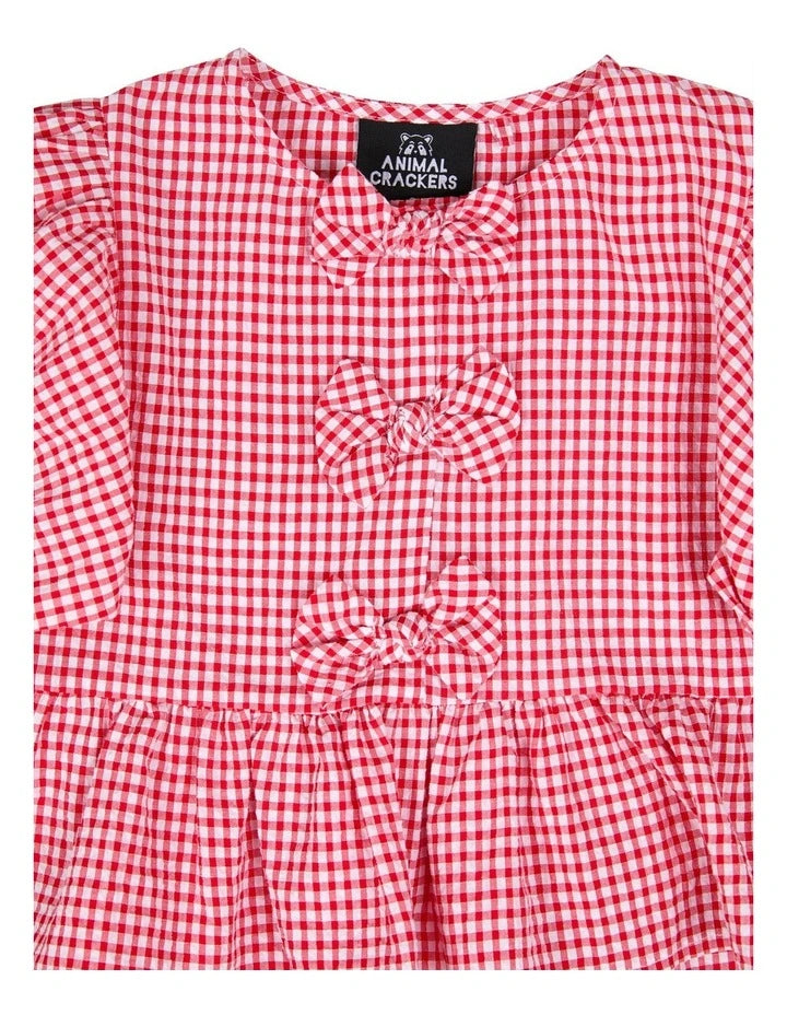 Animal Crackers Checkered Top