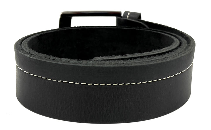 HAARLEM Mens KUZE 16360 Leather Belt 2 shade Black