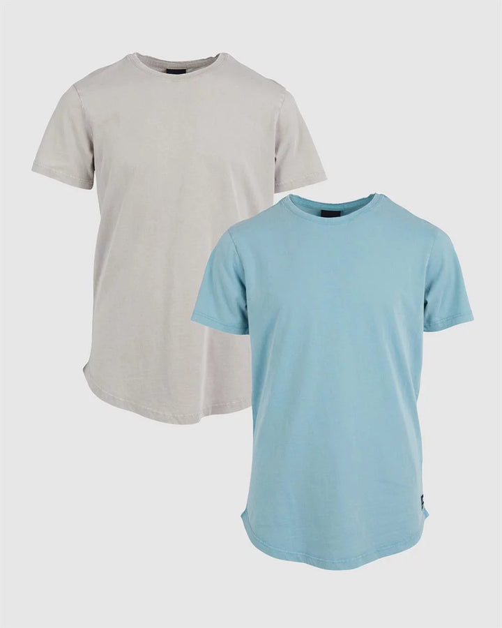 St. Goliath Acid Tee 2PK Sea and Grey Boys 10