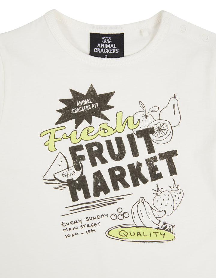 Animal Crackers Fruit Market Tee Girls