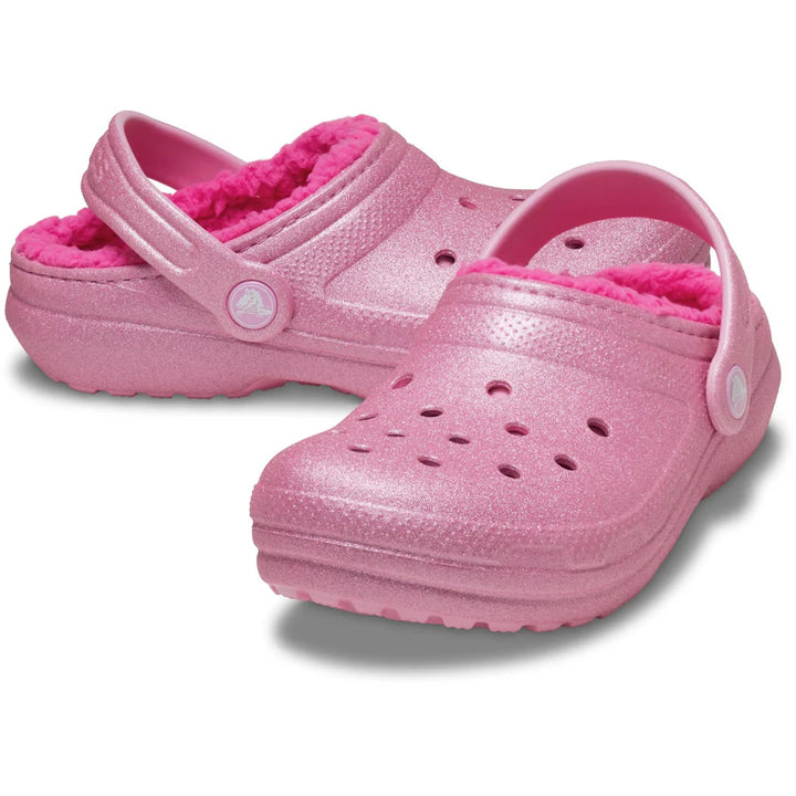 Crocs Toddler Classic Lined Glitter Clog