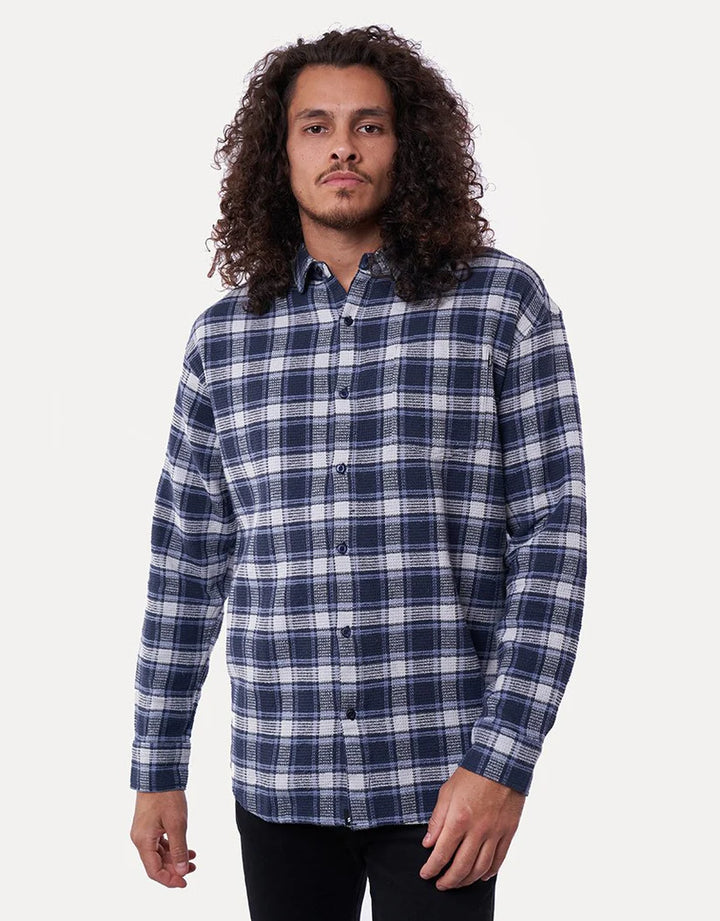 St. Goliath Lakes Waffle Shirt Blue Boys 4