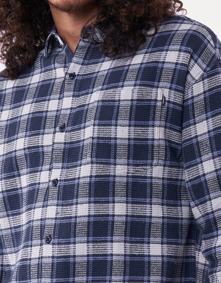 St. Goliath Lakes Waffle Shirt Blue Boys 4