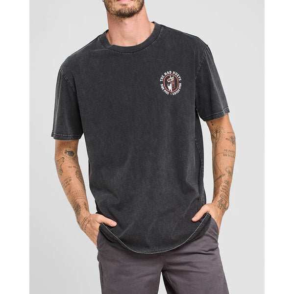 TMH SKEWERED SHARK | SS TEE - WASHED BLACK