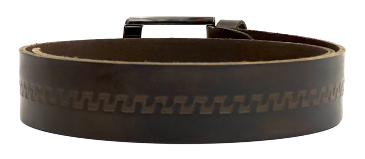 HAARLEM Mens KUZE 16340 Leather Belt Brown