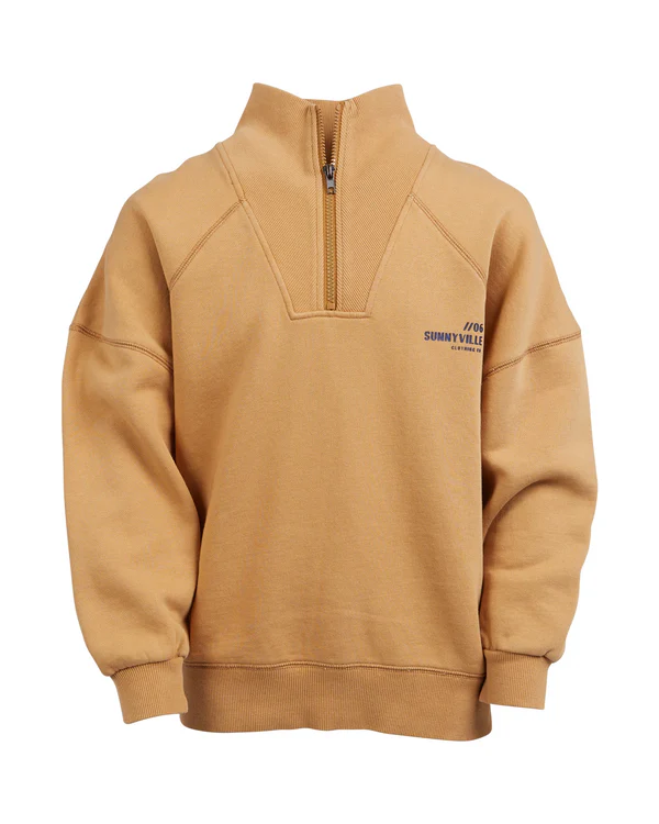 SunnyVille Montana Quarter Zip Tan Boys
