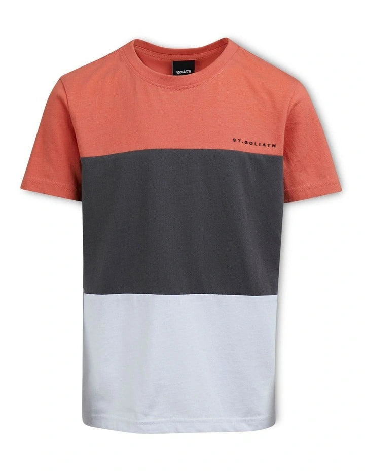 St. Goliath Colour Block Tee Melon Boys