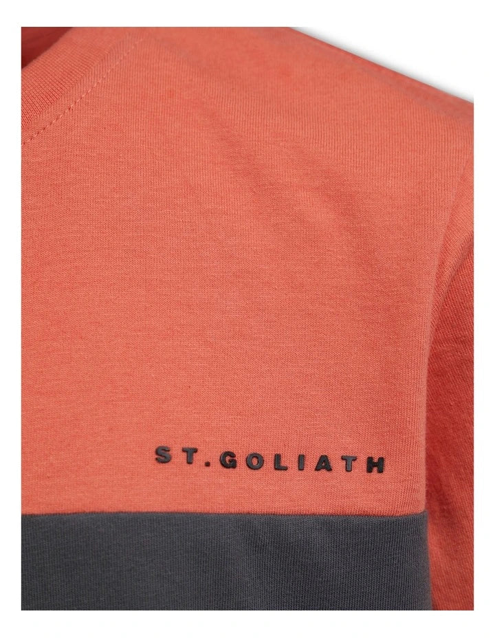St. Goliath Colour Block Tee Melon Boys