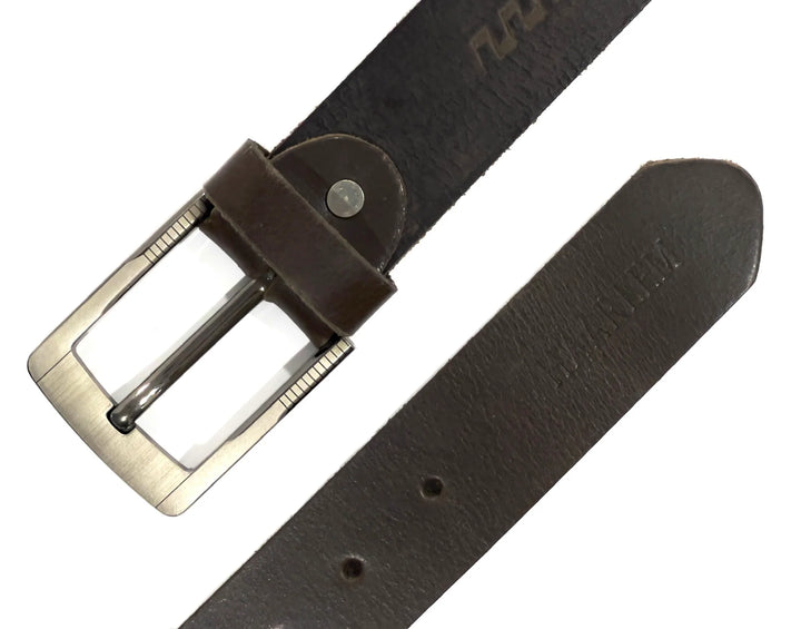 HAARLEM Mens KUZE 16340 Leather Belt Brown