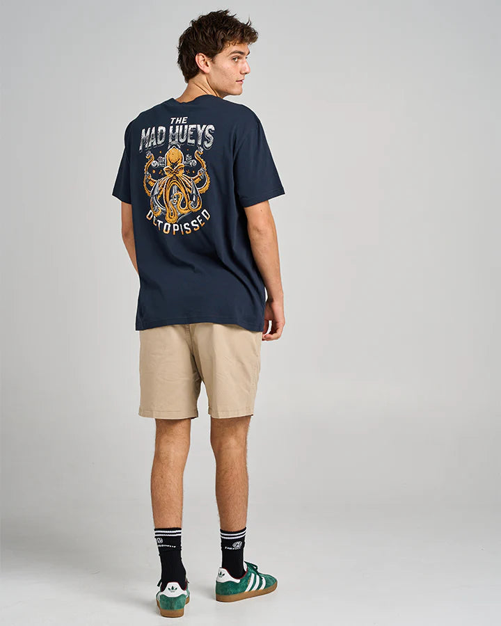 TMH ANCHOR OCTOPISSED | SS TEE - NAVY
