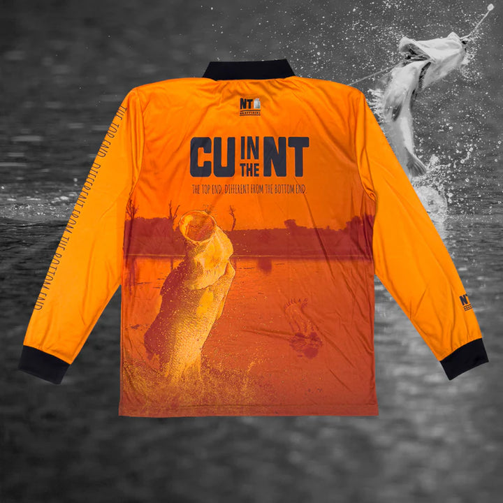 CU in the NT Orange Barra Fishing Jersey