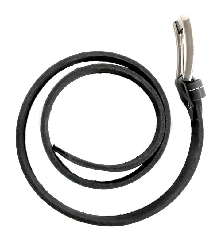 HAARLEM Mens KUZE 16360 Leather Belt 2 shade Black