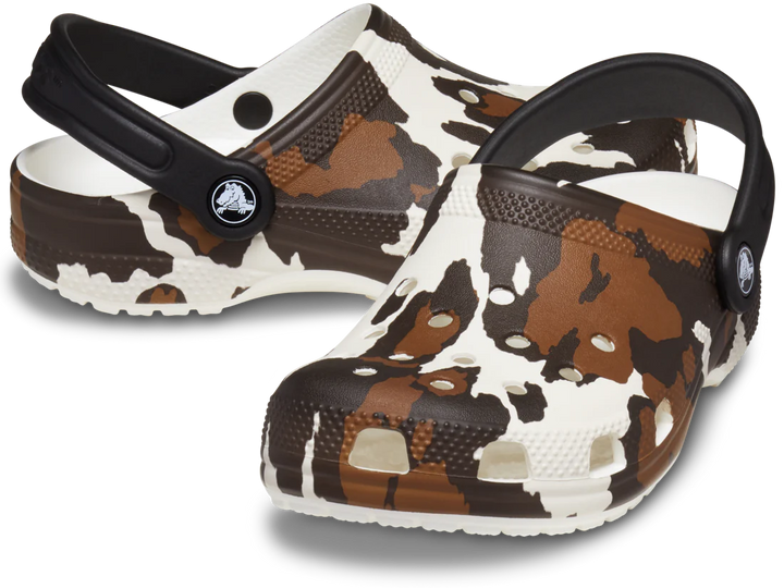 Crocs Kids Classic Cow Print Clog