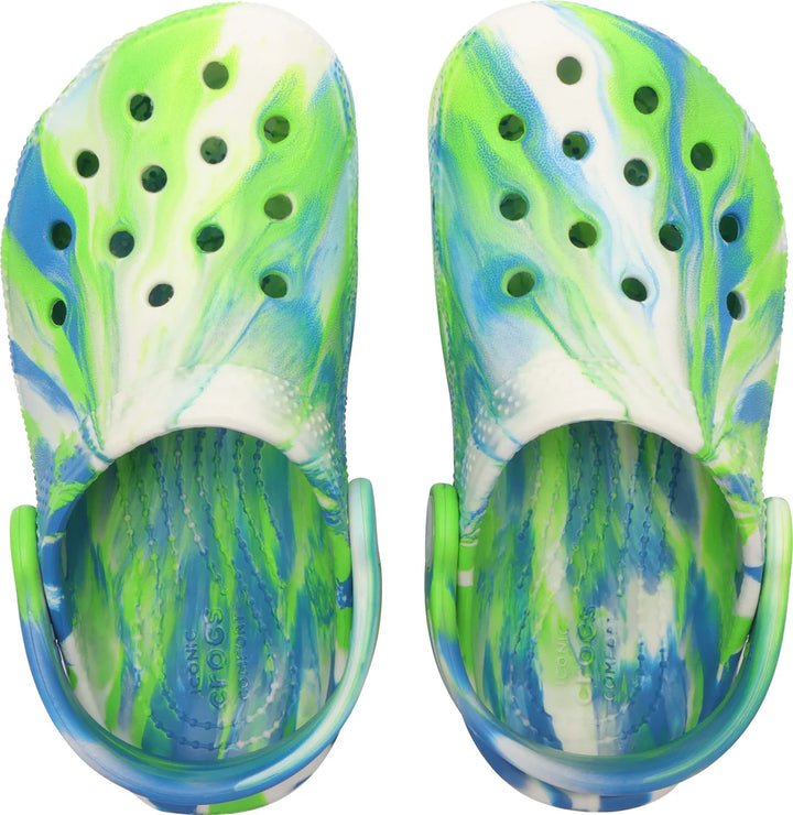 Crocs Kids Classic Glow Marbled Clog