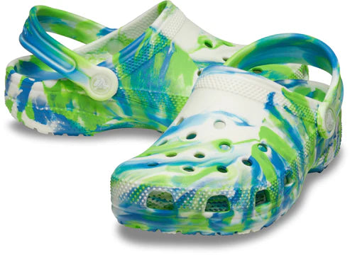 Crocs Kids Classic Glow Marbled Clog