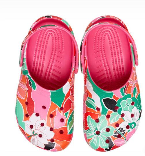 Crocs Classic Woodcut Floral Clog