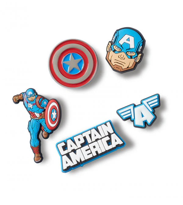 Crocs Jibbitz - Captain America 5pk
