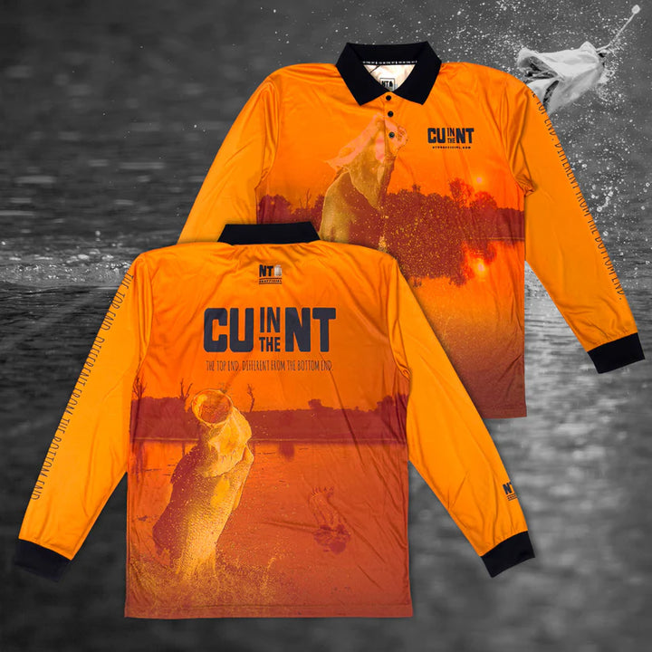 CU in the NT Orange Barra Fishing Jersey