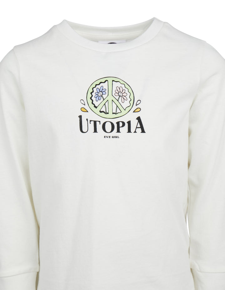 Eve Girl Utopia LS Tee Vintage White Girls 5