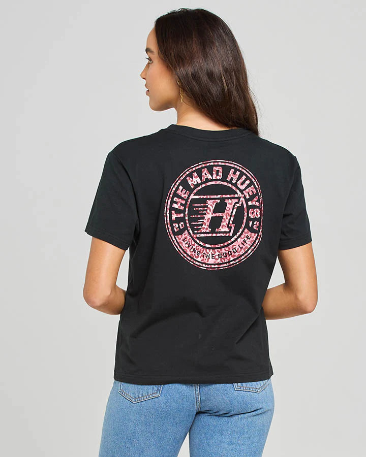 TMH HUEYS H SERIES | WOMENS SS TEE - BLACK