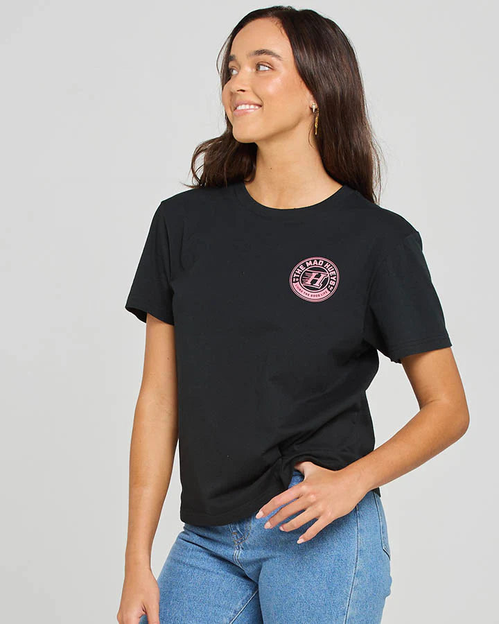 TMH HUEYS H SERIES | WOMENS SS TEE - BLACK