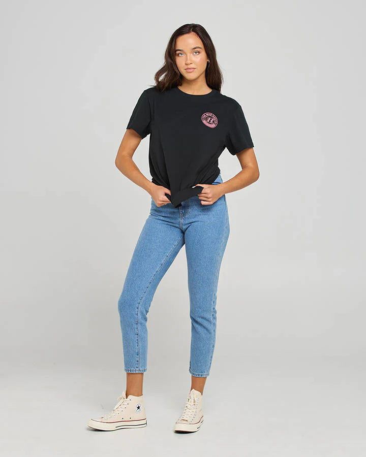 TMH HUEYS H SERIES | WOMENS SS TEE - BLACK