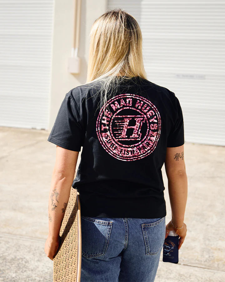TMH HUEYS H SERIES | WOMENS SS TEE - BLACK