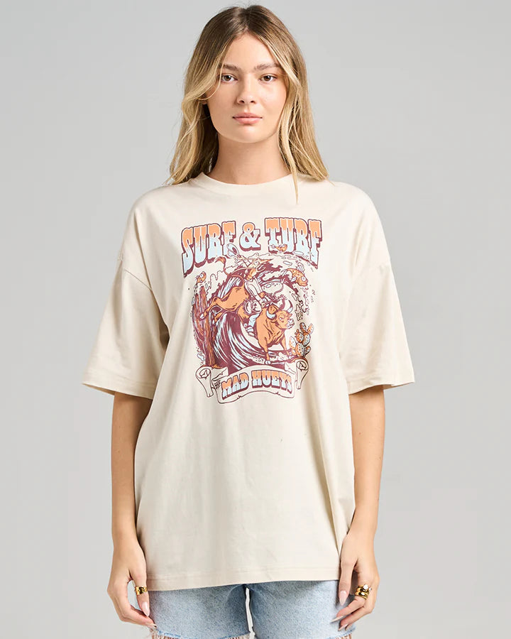 TMH SURF AND TURF | WOMENS OVERSIZED SS TEE