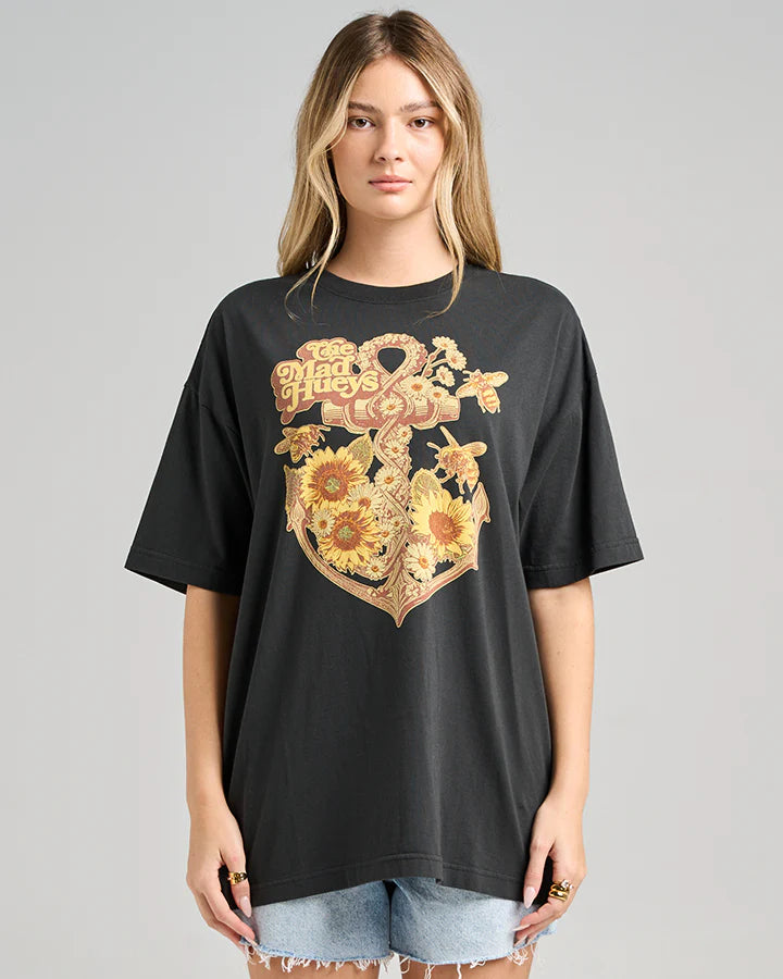 TMH SUNFLOWER ANCHOR | WOMENS OVERSIZED SS TEE