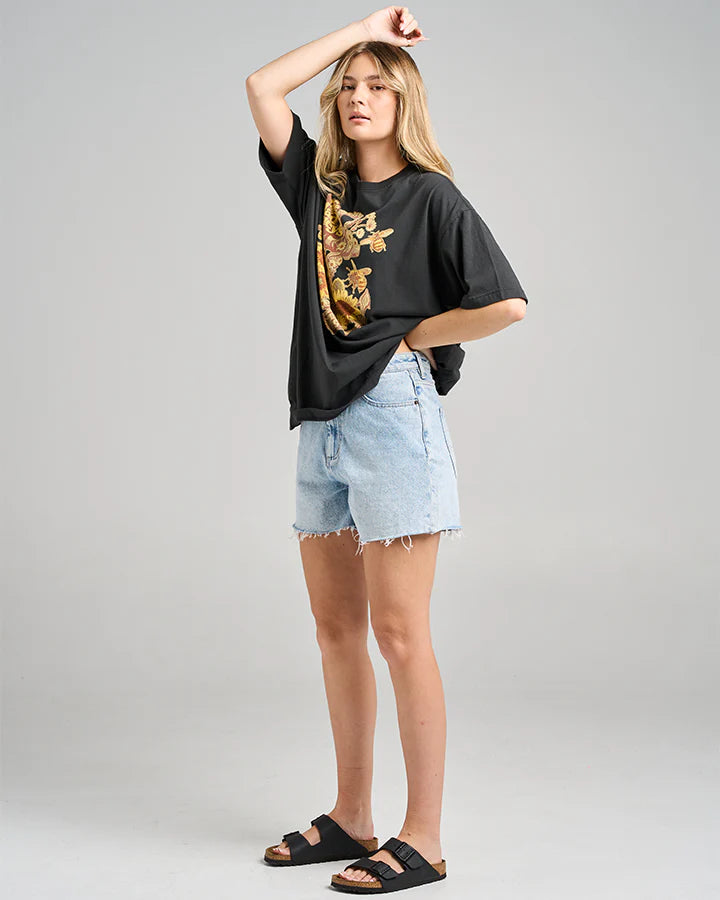 TMH SUNFLOWER ANCHOR | WOMENS OVERSIZED SS TEE