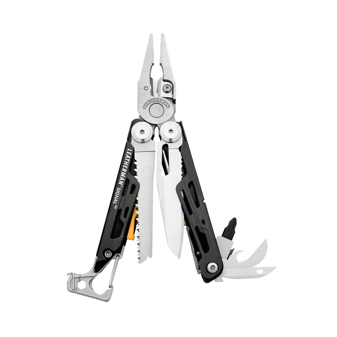 Leatherman Signal Camping Multi-Tool w/Firestarter/Whistle w/Nylon Sheath - Silver - Box