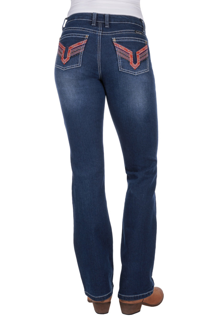 Pure Western Womens Aztec Bootcut Jeans